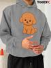 Bluza z kapturem Mini Poodle Teddy Cut JPH-9, DUŻY ROZMIAR, DUŻY ROZMIAR