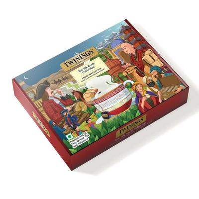 Twinings Sortierte Teebeutel - The Silk Route Collection Geschenkset, 36 Stück Geschenkbox, 6 Teesorten, Earl Grey, English Breakfast, Schwarz