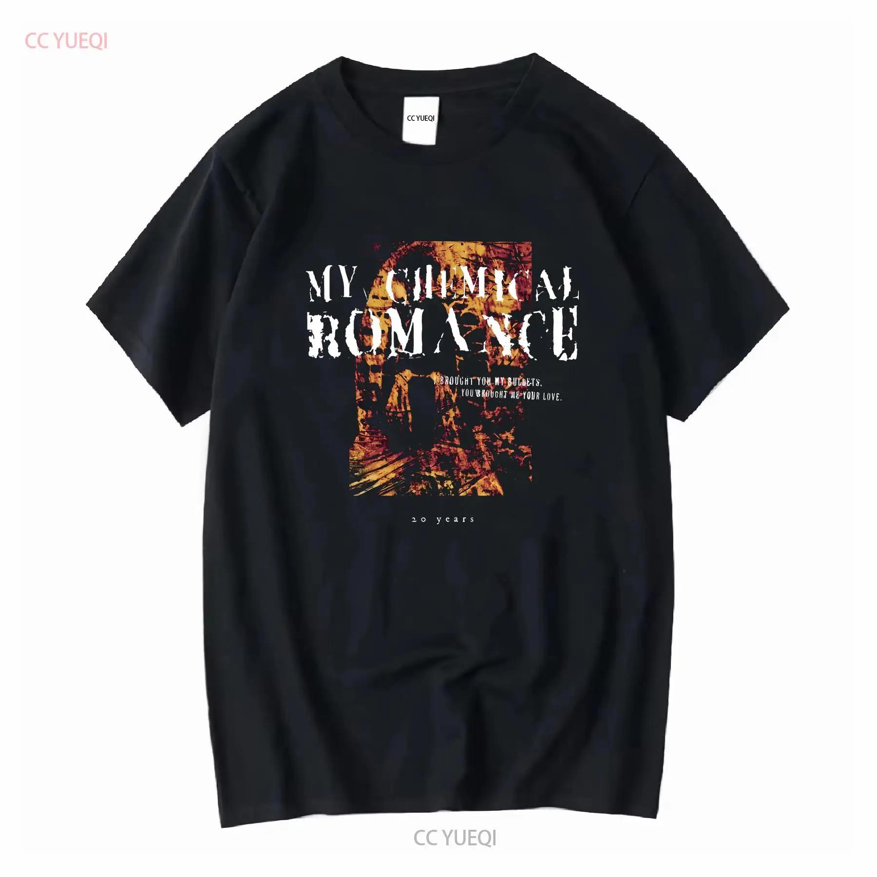 My Chemical Romance MCR Bullets 20 Years T shirt P93565 vintage Washed Stylish Top For Everyday Wear homme Slightly Versatile S разноцветный