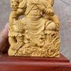 Holzschnitzerei Lord Guan Figur DekorationDer Gott des Reichtums in China Zuhause Zimmer Büro Reichtum Glück Feng Shui Charakterfiguren