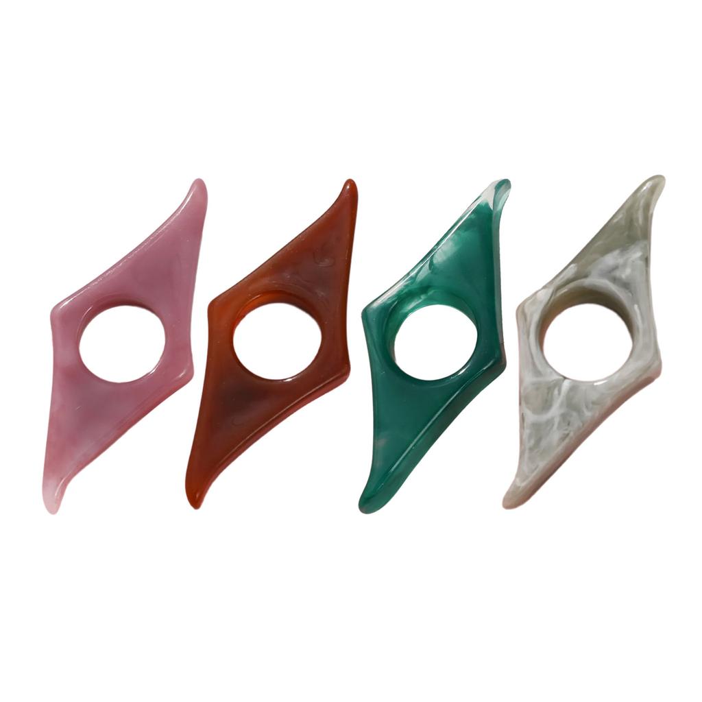 4Pcs Thumb Finger Book Page Holder Resin Book Page Marker Ergonomic Bookmarks Portable Reading Aid for Novels Textbooks