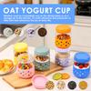 2/4/6Pcs Overnight Oat Container 16.9oz Glass Mason Jar with Silicone Sleeve Lid Leak Proof Yogurt Cup Dishwasher Safe for Snack