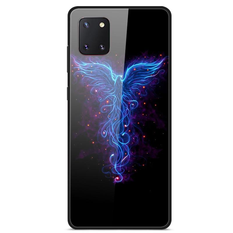 For Coque Samsung Note 10 Lite Case Tempered Glass Planet Space Cover for Samsung Galaxy Note10 Lite Case S10 Lite Glass Case