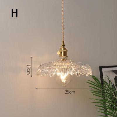 UOSU Vintage Glazen Kristallen Hanglamp