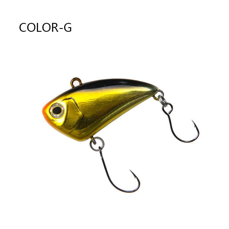 Full Swimming Layer Vib Sinking Vibration Lure Single Hook Fishing Lure With Noise Rattle for Bass and Culter