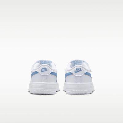 Nike Air Force 1 Low Top Toddler Shoes White Blue Infant And Toddler