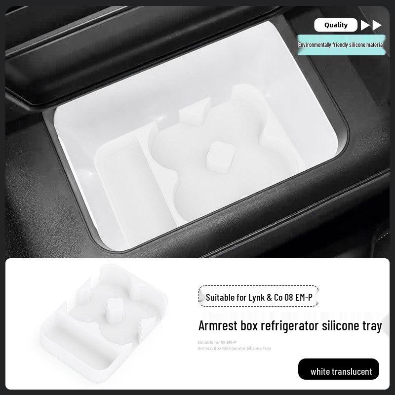 Lynk & Co 08emp Silikonmatte für Getränkehalter, Mittelkonsolenbox & Ablage - Passend für 26 Modelle