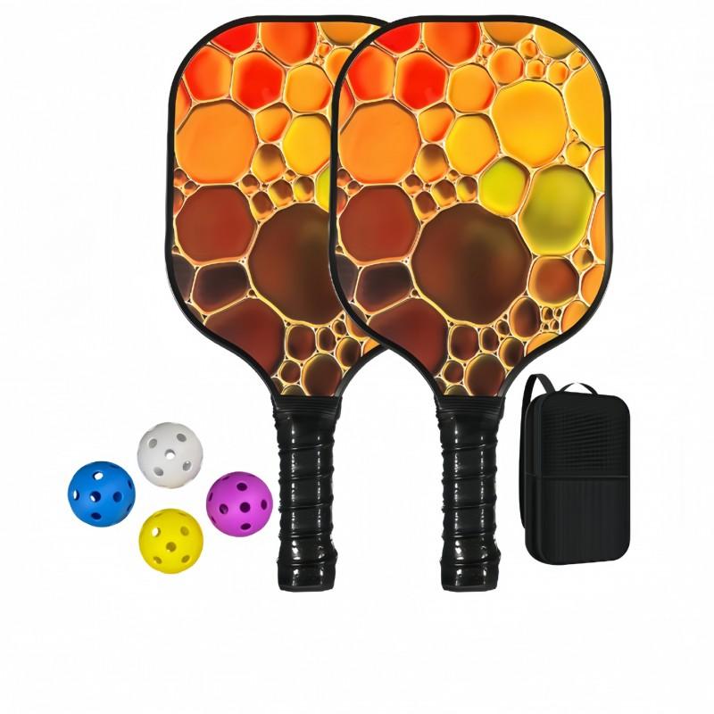 Lightweight Fiberglass Pickleball Paddles Full Set Training Equipment