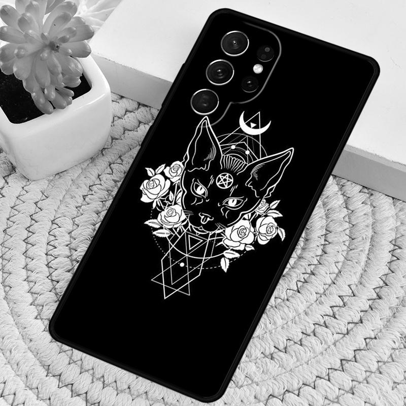 Witches Cat Moon TPU Phone Case For Samsung Galaxy Note 10 Pro S26 S25 S24 S23 S22 Ultra Plus S21 FE S20 Shockproof Cover