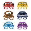 12pc/Set  Cars Lightning Mcqueen Party Paper Eye Masks for Party Supplies Kids Toy Paper Glasses