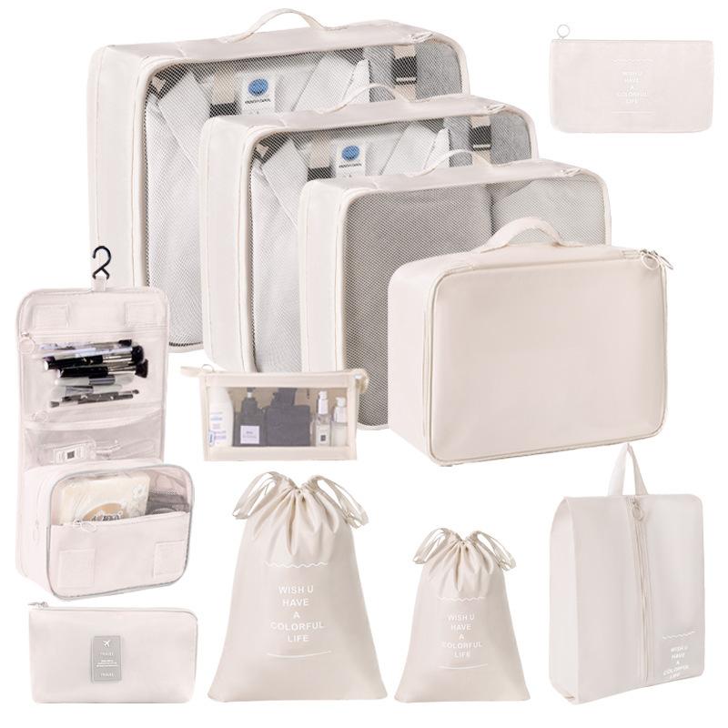 Travel Storage Organizer Set Portable Luggage Clothes Packing Cubes Large Capacity Travel Bag Suitcase Clothing Organizer Pouch