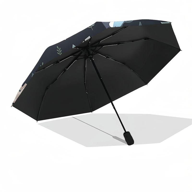 1PC Dino Eggs Automatic Folding Umbrella - Compact 8-Rib Design, Durable Plastic & Iron, Lightweight for Outdoor Daily Use, Festive Gift033