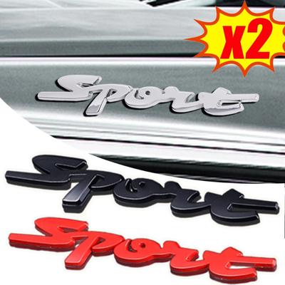 3D Metal Araba Sticker'ı Otomatik Bagaj Gövdesi SPORT Yarış Spor Desenli Sticker Araba Dış Modifikasyon Aksesuarları Amblem Rozet Çıkartma