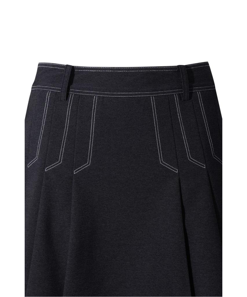WAAC Denim-Like Pleats Skort Wwkcs26102Nyd