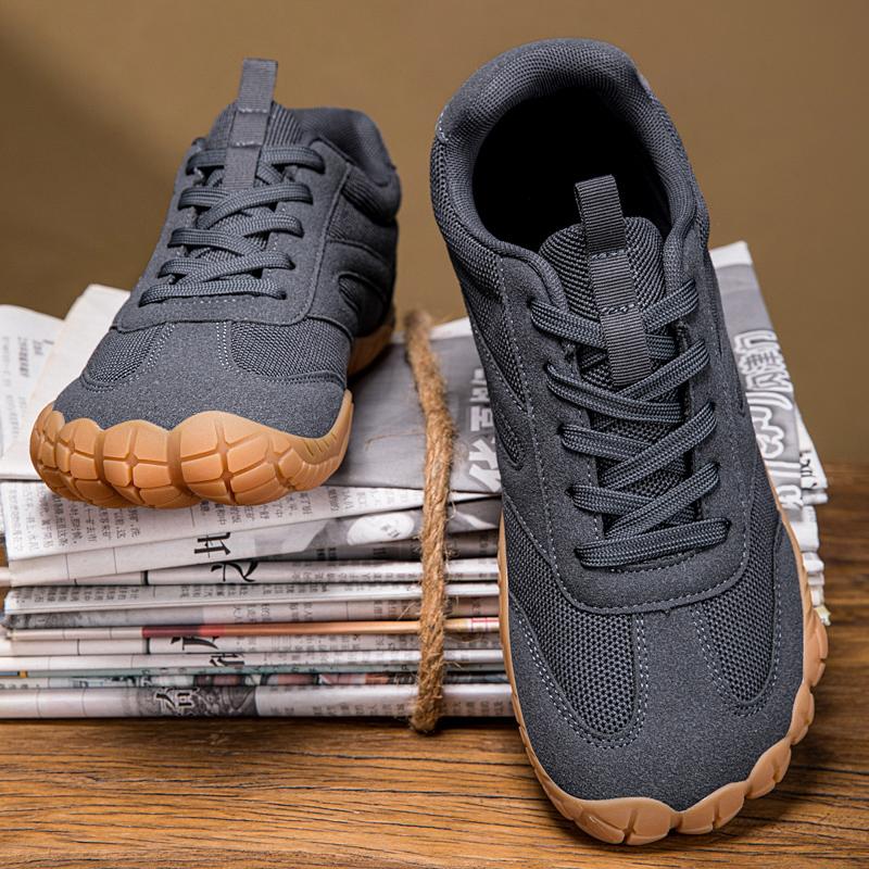 Barefoot Shoes Men Wide Toe Box Minimalist Zero Drop Athletic Shoes Breathable Non Slip Walking Running Shoes Wide Width For Bunions