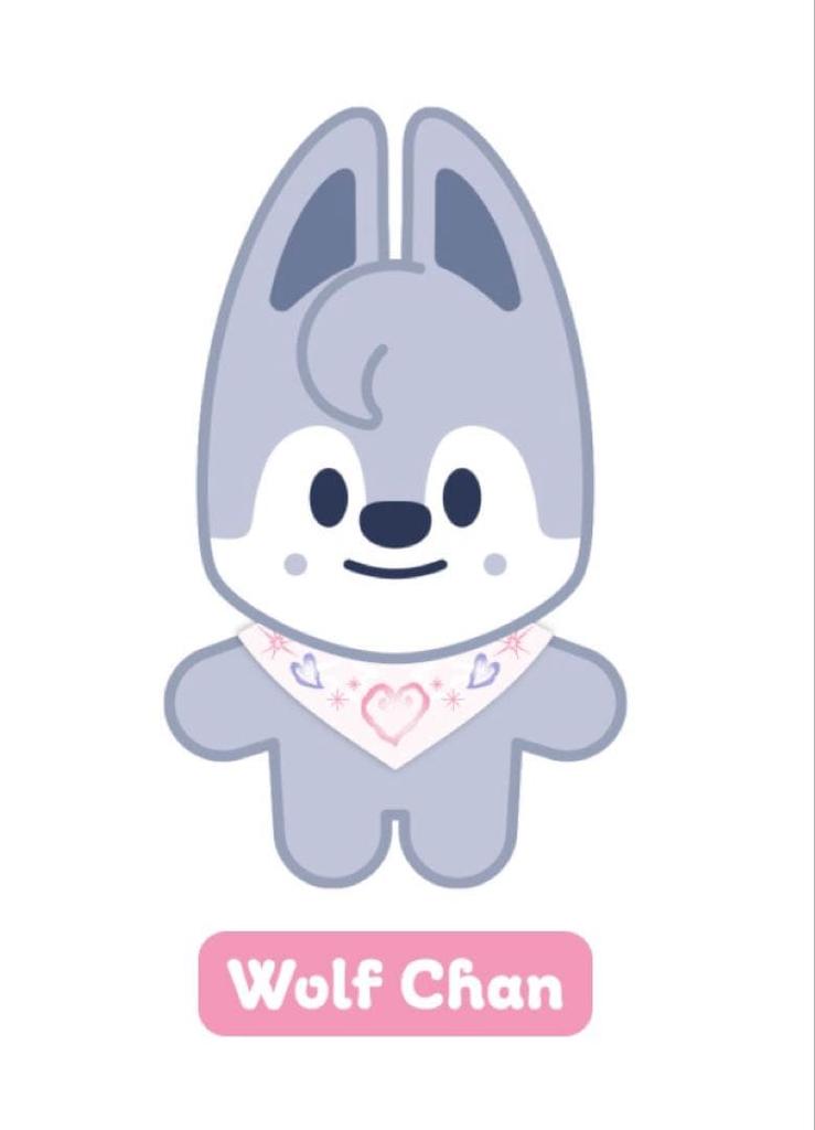 [USED] SKZOO 10cm Plush Toy Bang Chan (WolfChan) SKZ 5'CLOCK