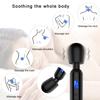 Waterproof Silicone Multi-Functional Massage Stick with LCD Display 10 Frequencies 4 Speeds Vibrator for Women Sexy Toy