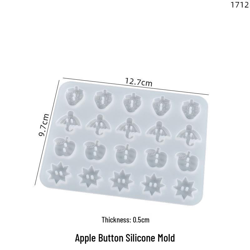 Poppy Silicone Molds for DIY Resin Crafts - Flowers, Fruits, Animals, Crown, Bow Knot, Buttons