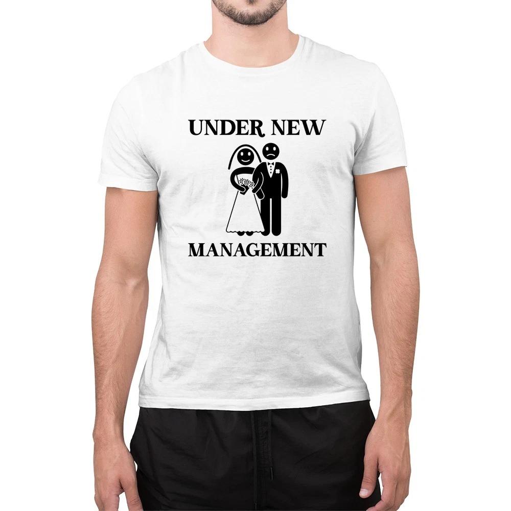 Funny Under New Management Tee Personalised Stag Do Men’s T-Sirt XL