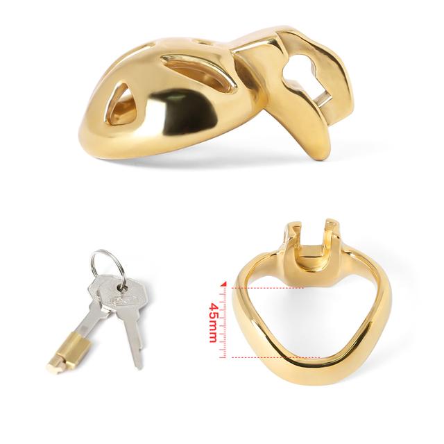 Super Small 3 Color Male Chastity Cage Stainless Steel Lockable Penis Ring Cock Cage Metal Chastity Belt Adults Sex Toys For Men