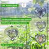 Bird Deterrents for Outside:Reflective Bird Scare Devices,3D Double-Sided Heart Wind Spinner Birds Scare Discs Set to Keep Pigeon and Woodpecker Away