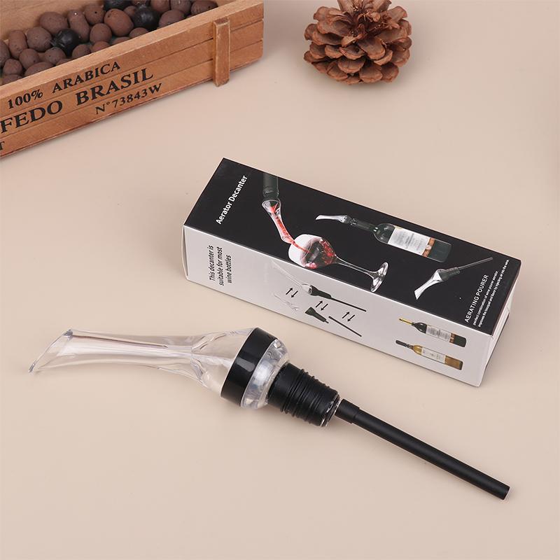 Wine Aerating Pourer Spout Decanter Magic Wine Decanter Wine Aerator Quick Aerating Pouring Tool Pump Portable Filter