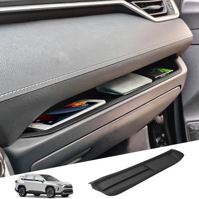 For 2024 Toyota RAV4 - Passenger Storage Organizer Mat Center Console Tray Armrest Car Storage Box ABS Accessories