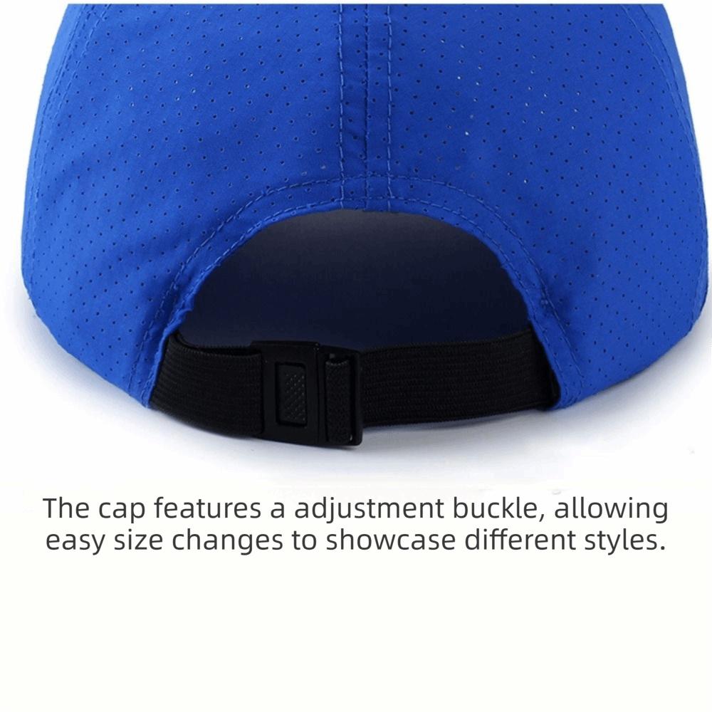 Sun Protection Quick-Drying Hat Breathable Perforated Travel Sports Hat Baseball Cap  For Women Men