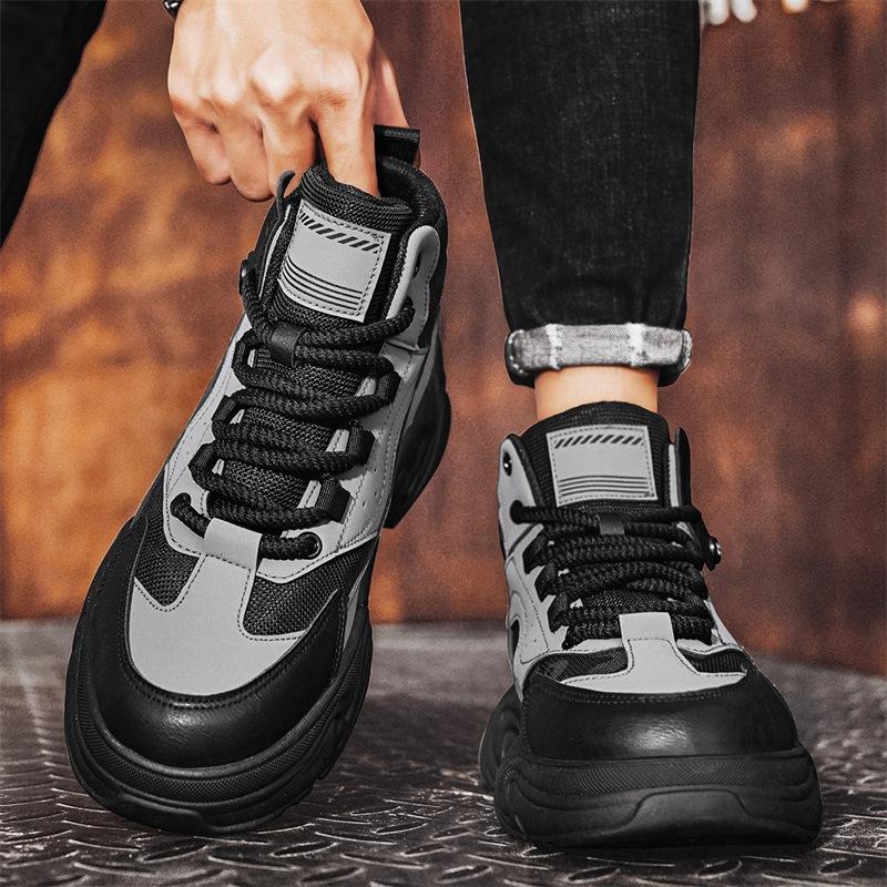 Martin boots men's autumn and winter 2024 new high-top casual tooling boots youth leather locomotive boots men's