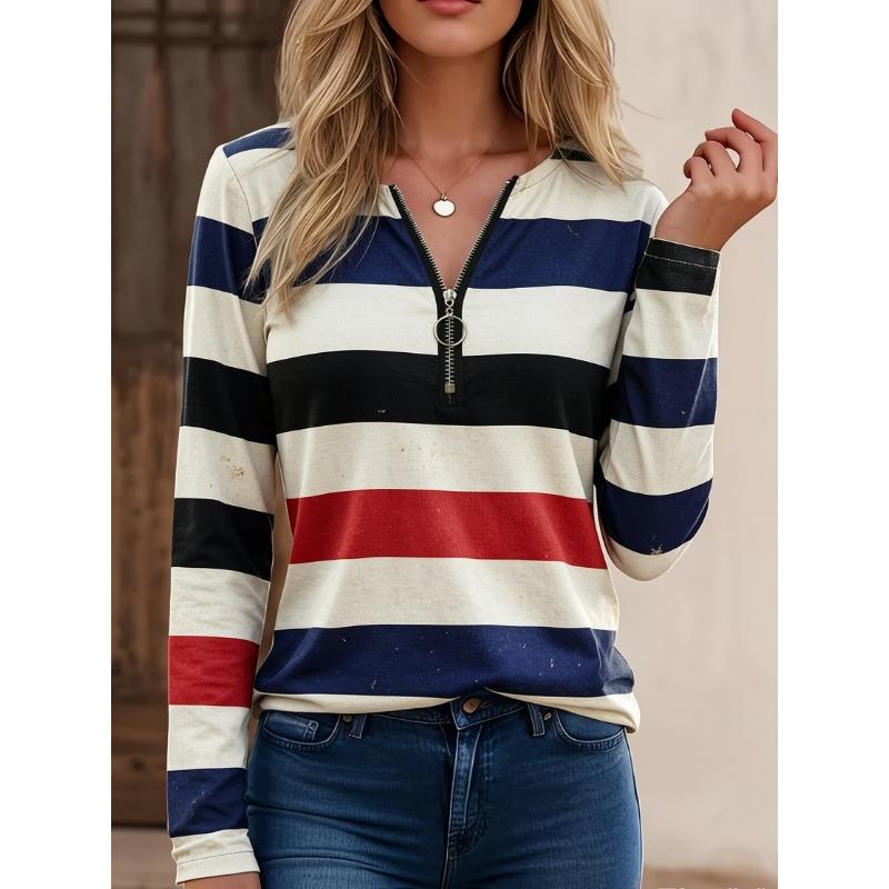 Women Half Zip Long Sleeve Tee 2026 New Slim Fit Basic Layer Under Coat Tshirt