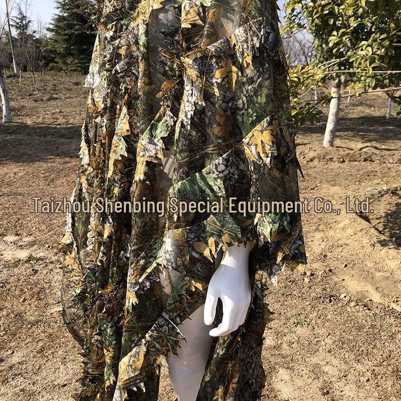 3D Bionic Maple Leaf Ghillie Suit for Bird Watching and Photography - Camouflage Cloak for Adults and Children