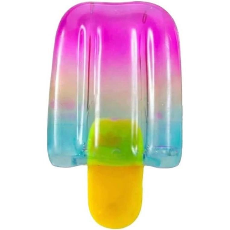 Ice Cream Squeeze Squishy Toy, Slow Rising Stress Relief Fidget Toy, Cute Popsicle Squeeze Toy for Kids Adults, Soft Squeeze Anx