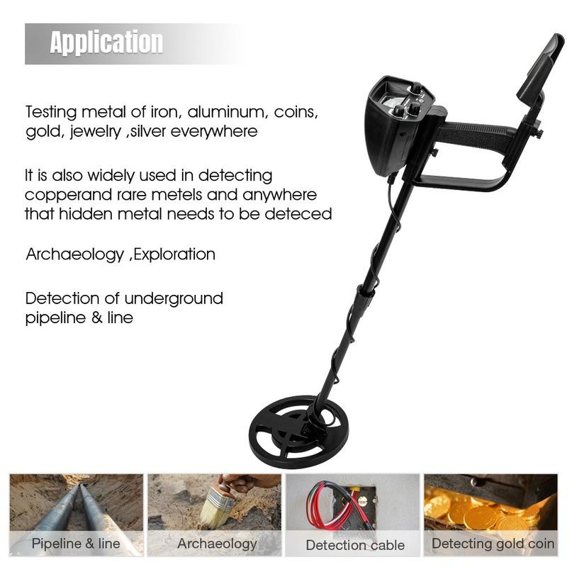 GTX4080 Metal Detector Underground Gold Detector Metal 8 Inch Coil Pinpointing Gold Treasure Deeper Portable Hunter Detector