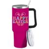 40 Oz Tumbler with Handle Happy Easter Tumbler with Lid and Straw Insulated Tumblers Stainless Steel Tumbler Funny Gift