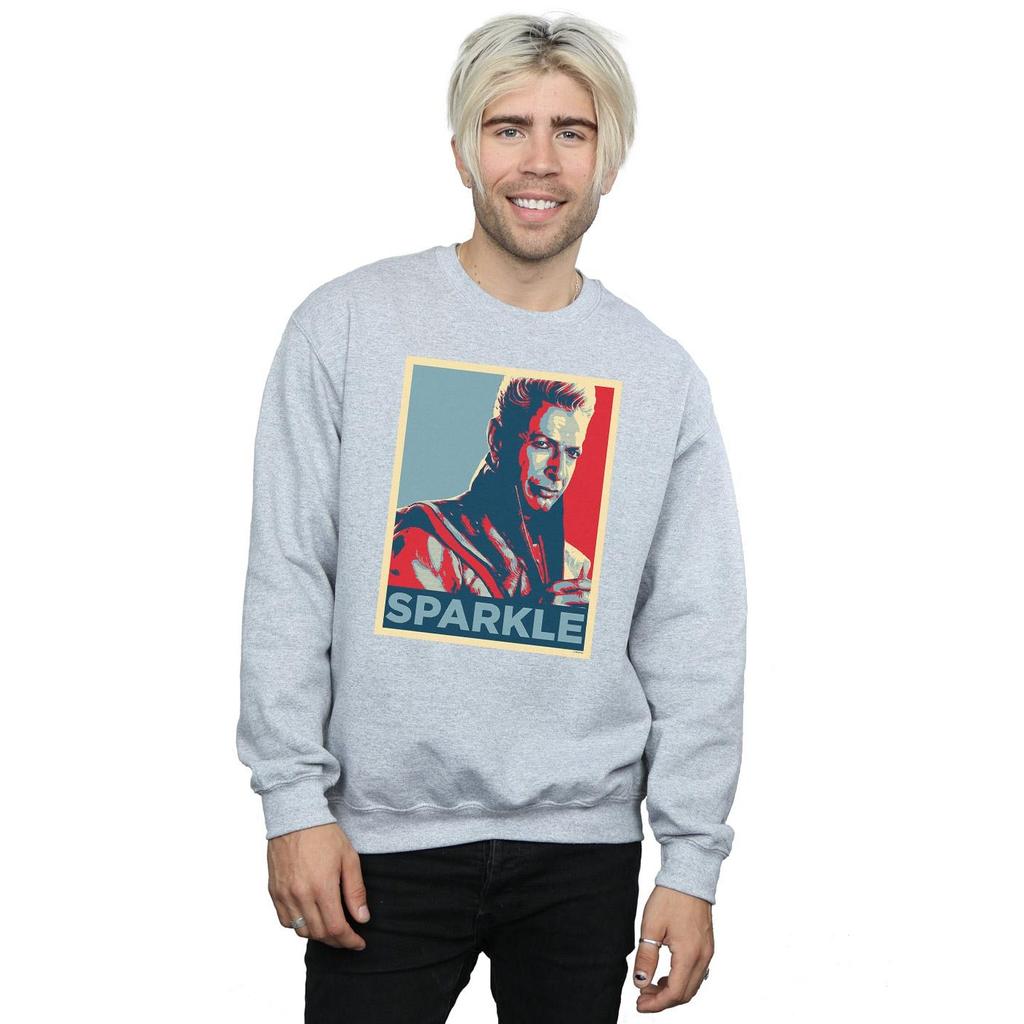 Marvel Mens Thor Ragnarok Grandmaster Sparkle Sweatshirt