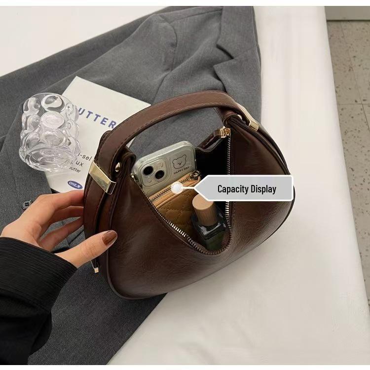 Versatile Small Retro Underarm Handbag - High-Value Dumpling Bag for Women