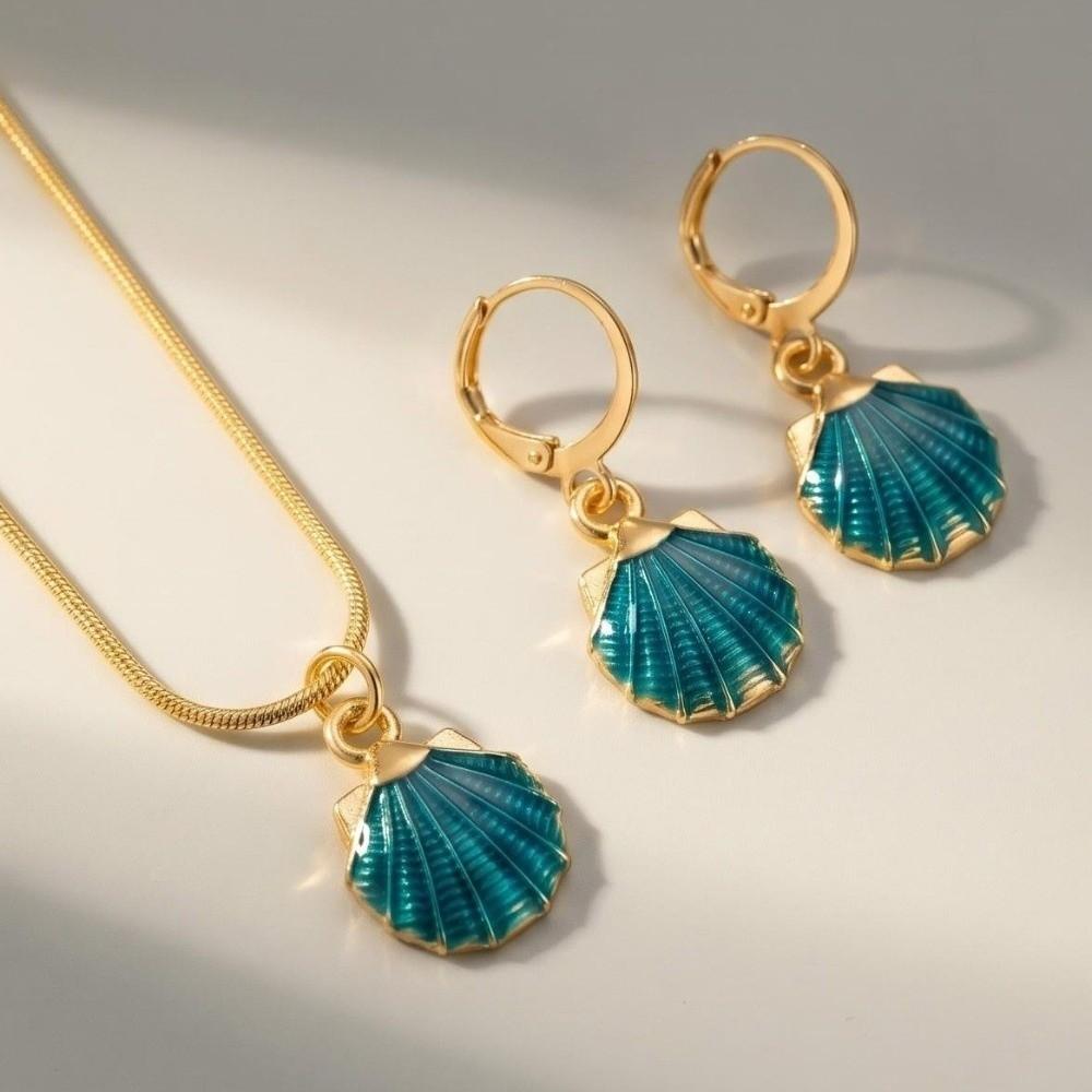 Lightweight Ocean Theme Jewelry Set Adjustable Starfish Necklace Casual Occasion
