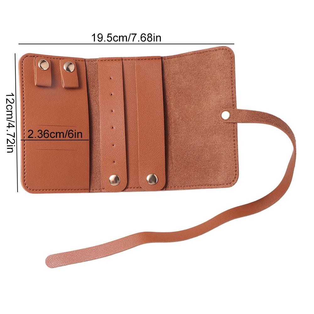 Portable Jewelry Organizer Roll Lightweight Jewelry Case Bag Packing Pouches for Necklaces  Women