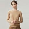 Women's Autumn/Winter Round Neck Pure Cashmere Knit Sweater
