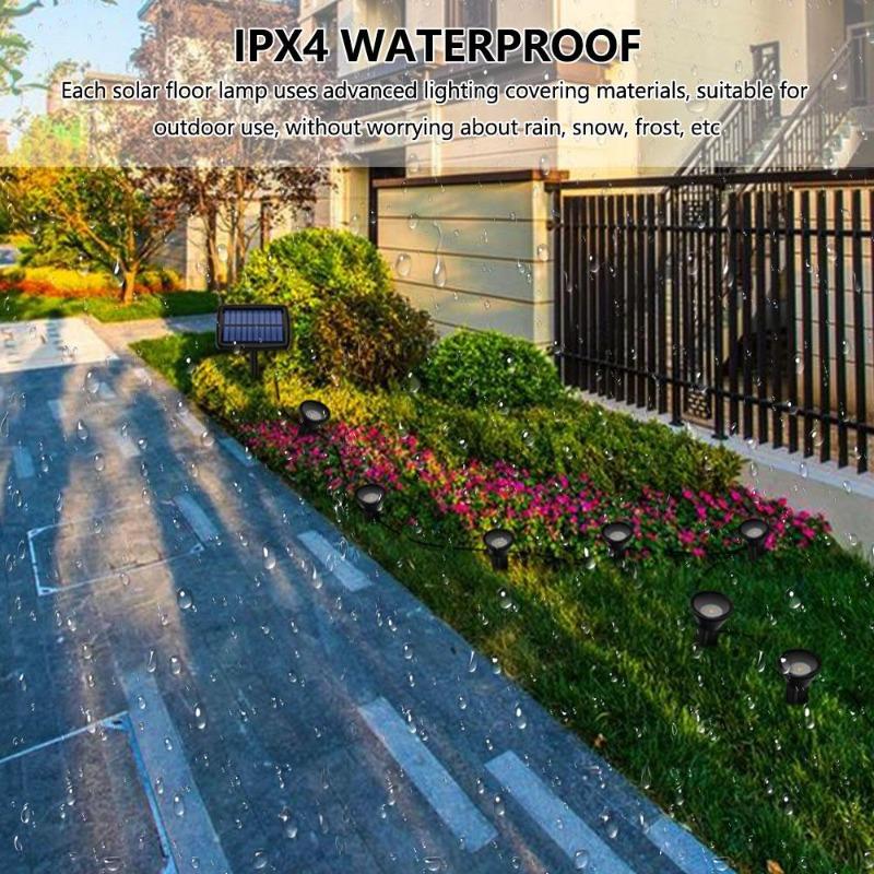 Solar Garden Spotlight 10 IN 1 Outdoor Solar Pathway Light Waterproof Security Landscape Light for Tree Patio Driveway Decor
