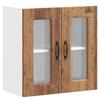 VidaXL Kitchen Wall Cabinet with Glass Door "Kalmar" Antique Engineered Wood 853675