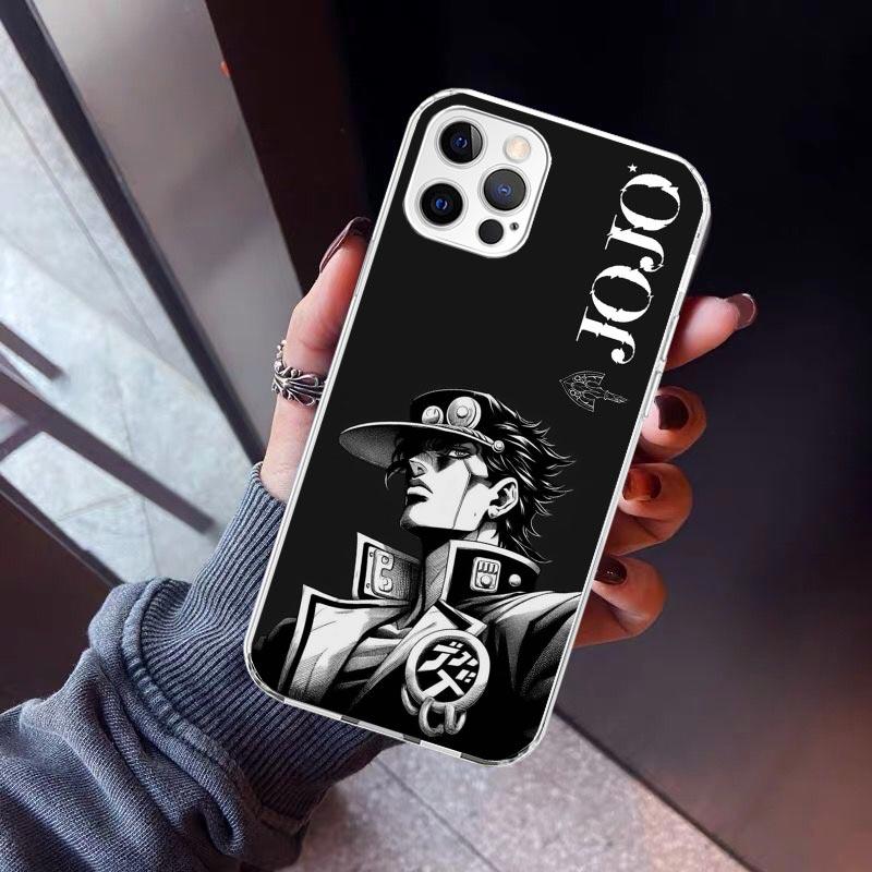 JoJo's Bizarre Adventure Kujo Jotaro Phone Case For iPhone 17 Air 11 13 Mini 14 15 Plus 16 12 Pro Max 16E SE 7 8 Pattern Soft TP