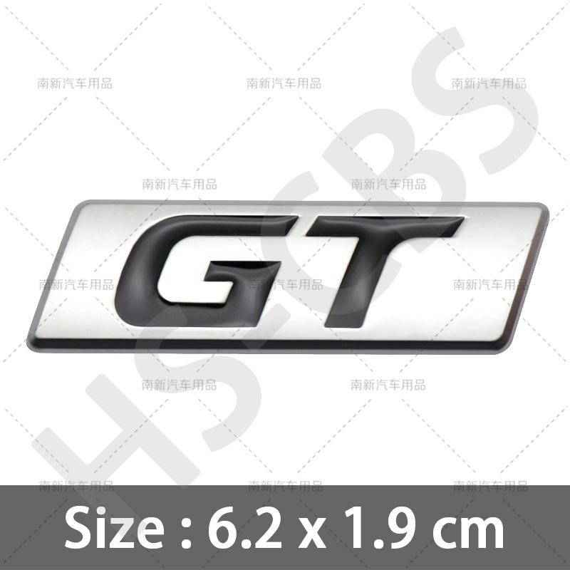 

1Pcs Metal 3D Car Rear Trunk GT Emblem Logo Auto Door Fender Badge Tailgate ogo GT Car Body Decorative Stickers Accessoires