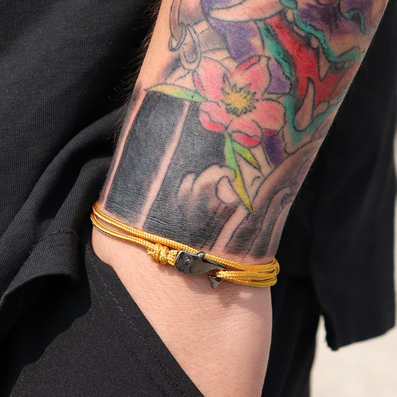 Fashion Whale Bracelet Men Handmade Adjustable Rope Braslet Beach Jewelry Nautical Braclet Leisure Accessories Pulseras Joias
