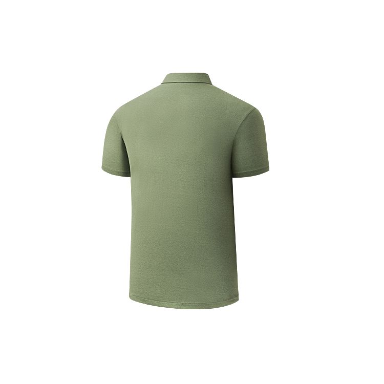 SAUCONY Solid Color Pullover Polo Shirt Men Tops Milk-Army-Green SC2230017C-GE27