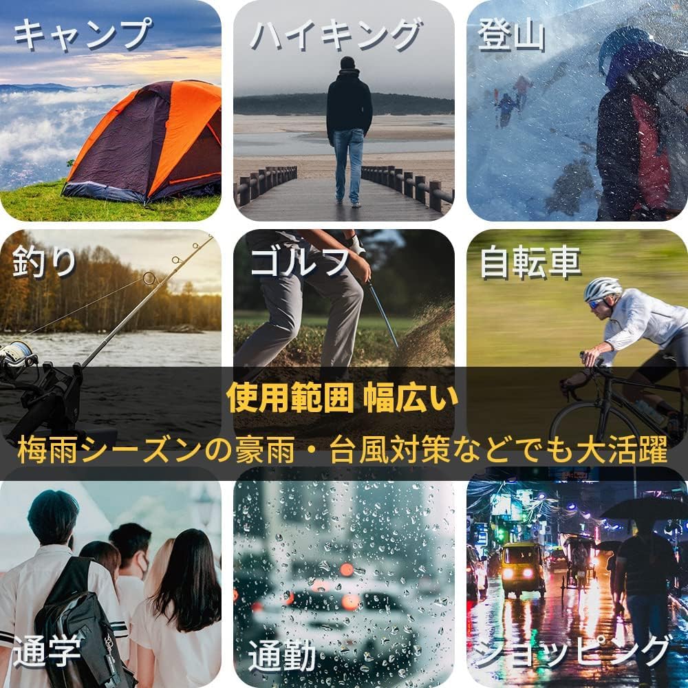 Mountain Parka Raincoat Rainwear Golf Rainwear Waterproof Windbreaker Lightweight Poncho Commuting To School or Fishing [Aoki Outdoor] Women's