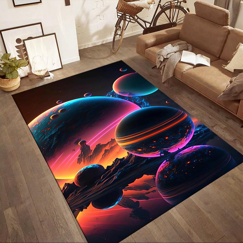 Cosmic Portal Exploration Floor Mats for Living Room, Bedroom and Room Decoration Are Suitable for Gifts.