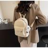 Fashion Large Capacity Mini Backpacks PU Leather Waterproof Travel Bag Solid Color Students Backpack Women