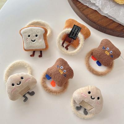 1 Stück Cartoon Reis- und Gemüserolle Brot Haarband Ballenkopf Haargummi Niedliches Gummiband Haarband Kopfschmuck