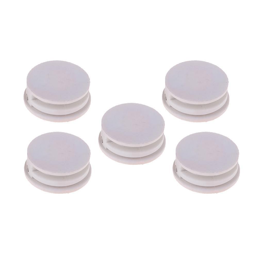 5 Pieces Surfing Surfboard Leash Cup Repair Plug Stainless Steel Bar (White)